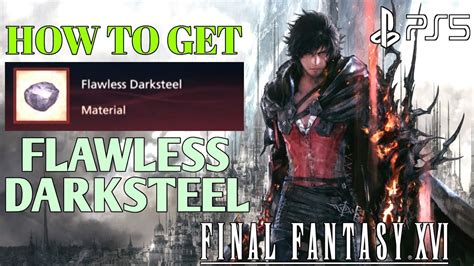 Darksteel is a material in Final Fantasy 16 that is used in the crafting of Gotterdammerung, the strongest weapon that players can obtain during a first playthrough. . Final fantasy 16 flawless darksteel